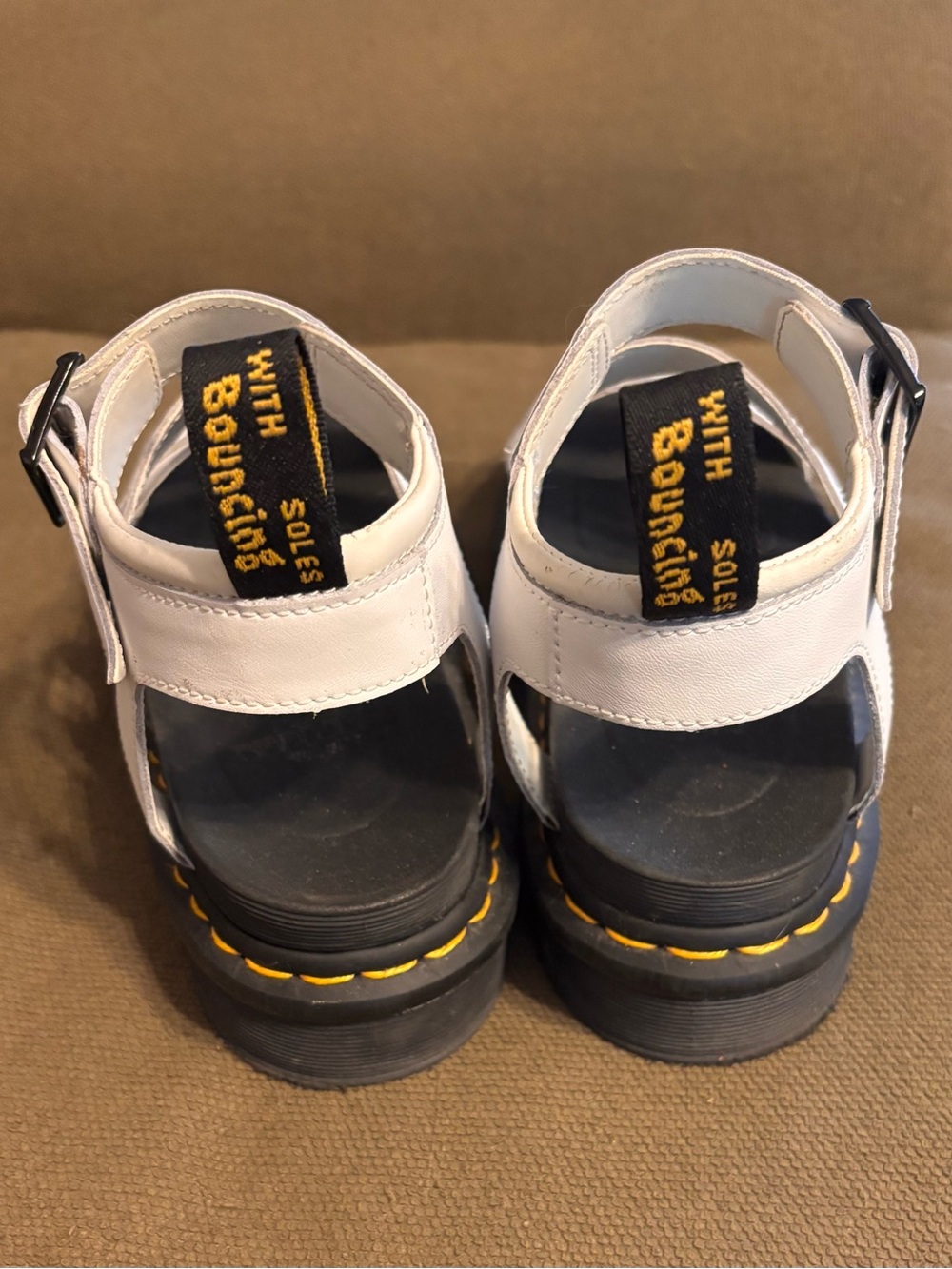 Dr. Martens “Blaire” White Multi-Strap Platform Sandals - Picture 2 of 4